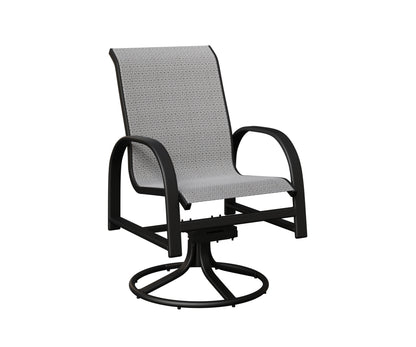 Murphy Padded Sling Swivel Rocker Dining Chair