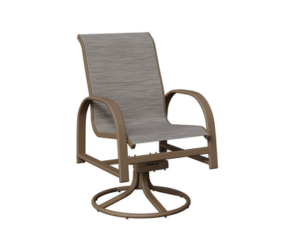 Murphy Padded Sling Swivel Rocker Dining Chair