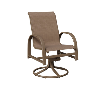 Murphy Padded Sling Swivel Rocker Dining Chair