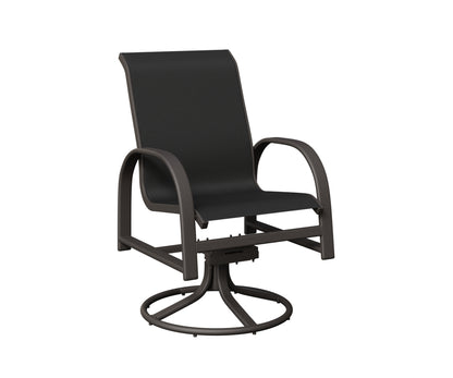 Murphy Padded Sling Swivel Rocker Dining Chair