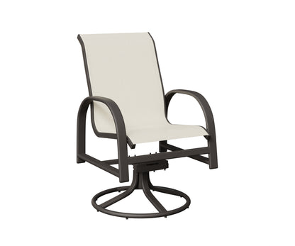 Murphy Padded Sling Swivel Rocker Dining Chair