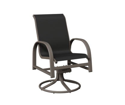Murphy Padded Sling Swivel Rocker Dining Chair