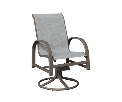 Murphy Padded Sling Swivel Rocker Dining Chair