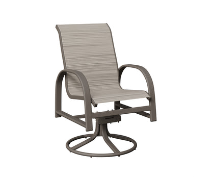 Murphy Padded Sling Swivel Rocker Dining Chair
