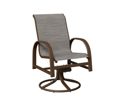 Murphy Padded Sling Swivel Rocker Dining Chair