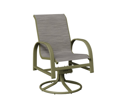 Murphy Padded Sling Swivel Rocker Dining Chair