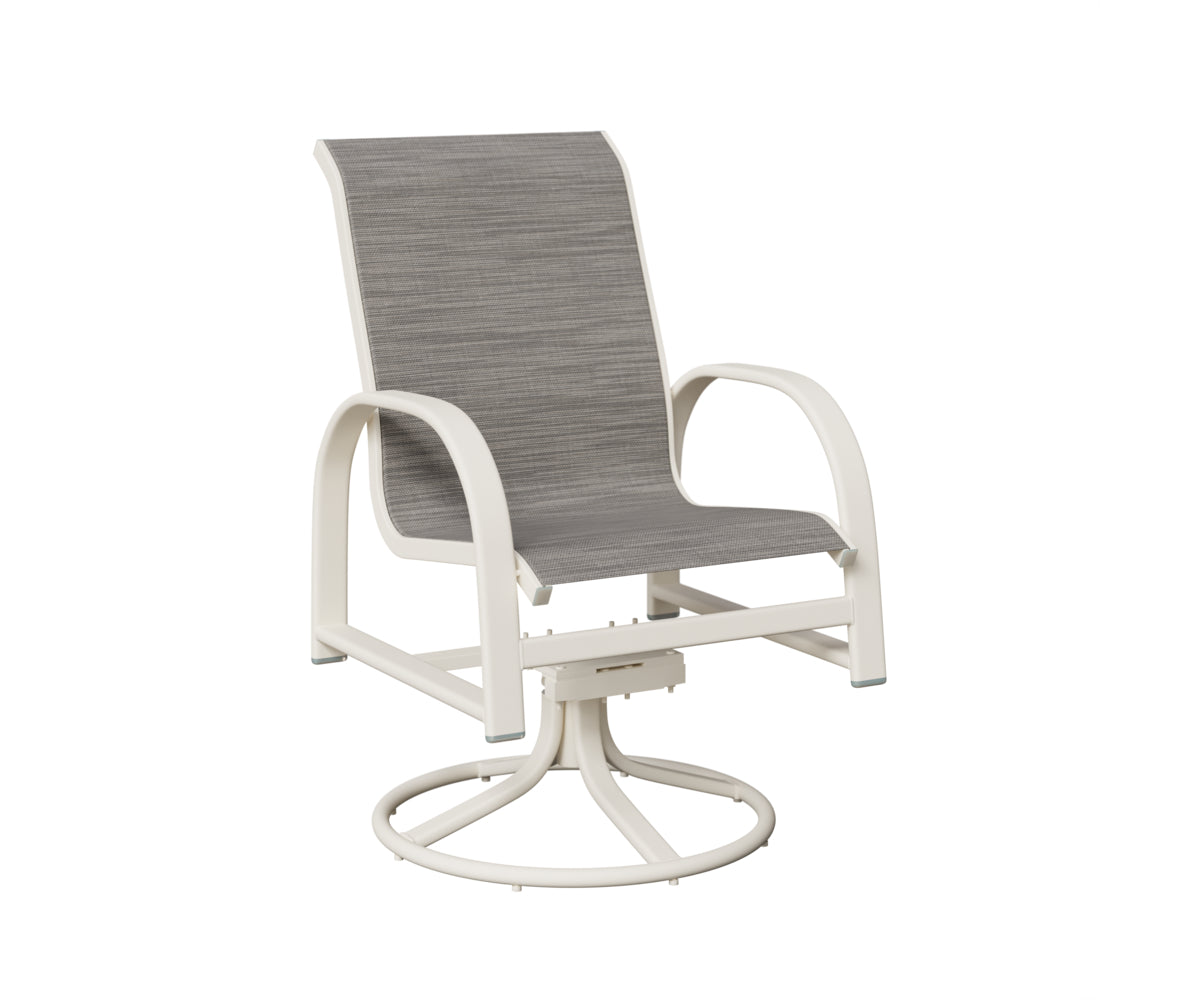 Murphy Padded Sling Swivel Rocker Dining Chair