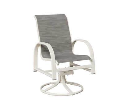 Murphy Padded Sling Swivel Rocker Dining Chair