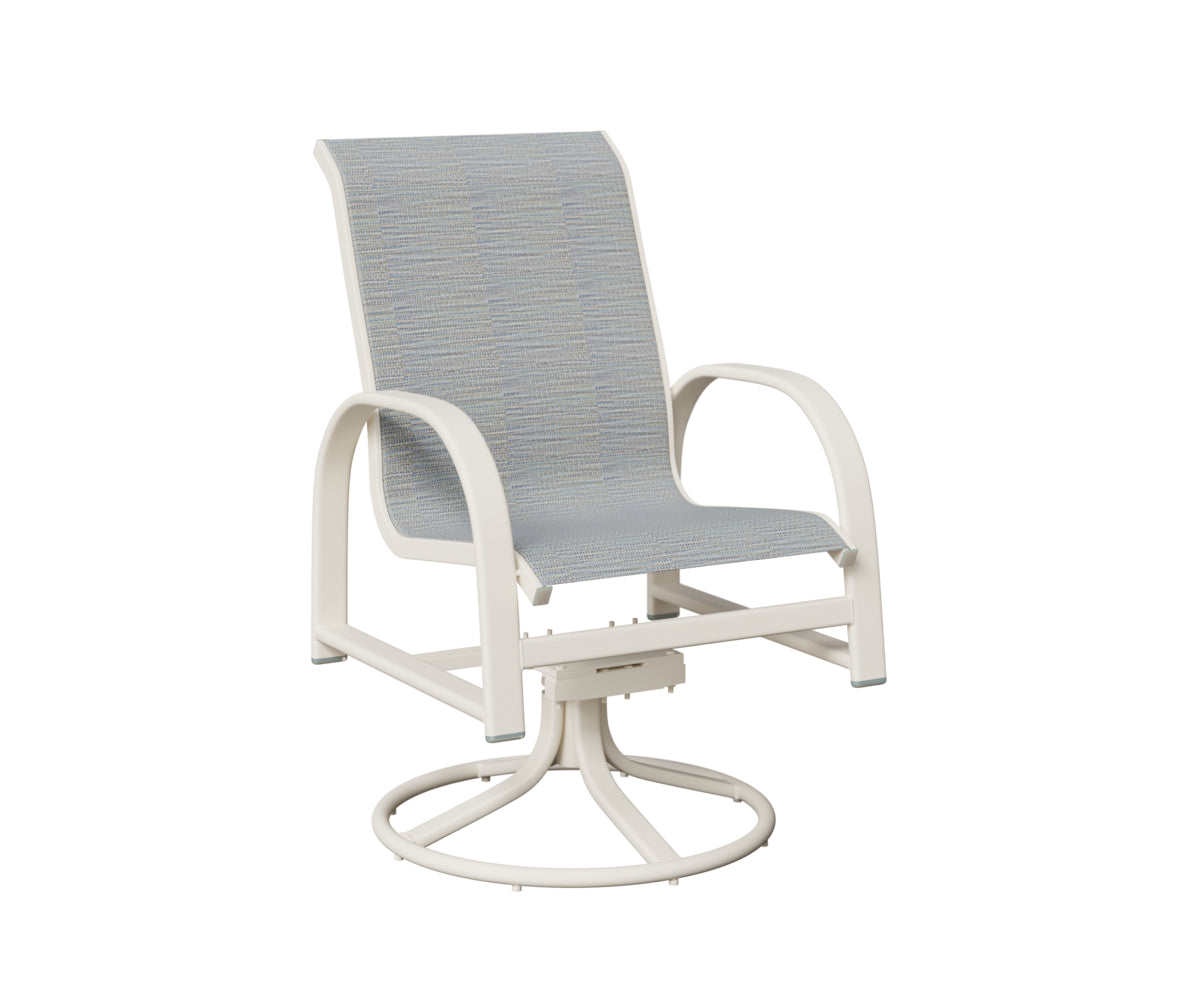 Murphy Padded Sling Swivel Rocker Dining Chair