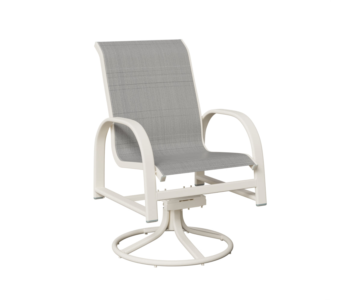 Murphy Padded Sling Swivel Rocker Dining Chair