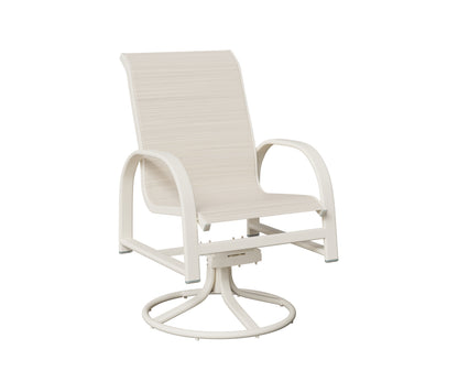 Murphy Padded Sling Swivel Rocker Dining Chair