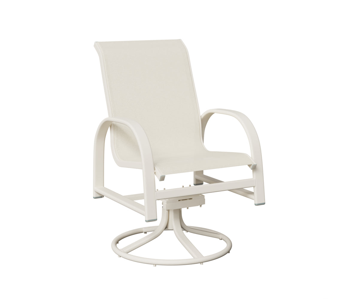 Murphy Padded Sling Swivel Rocker Dining Chair