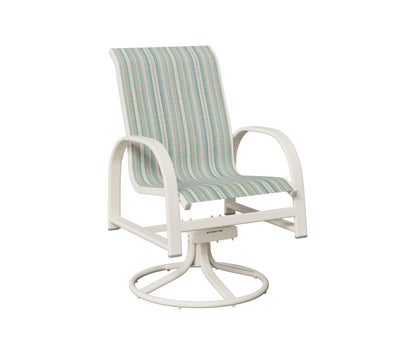 Murphy Padded Sling Swivel Rocker Dining Chair