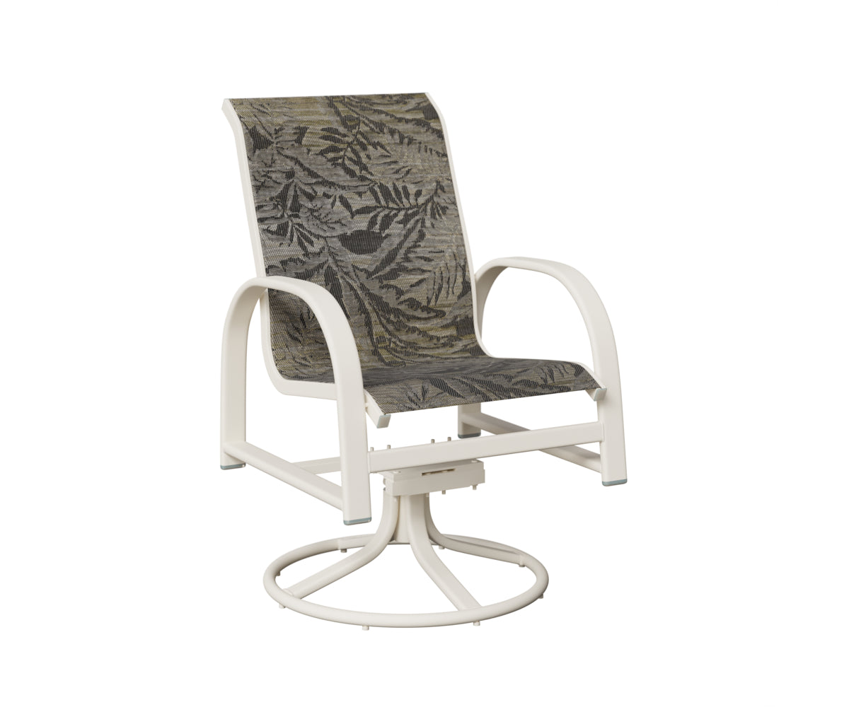 Murphy Padded Sling Swivel Rocker Dining Chair