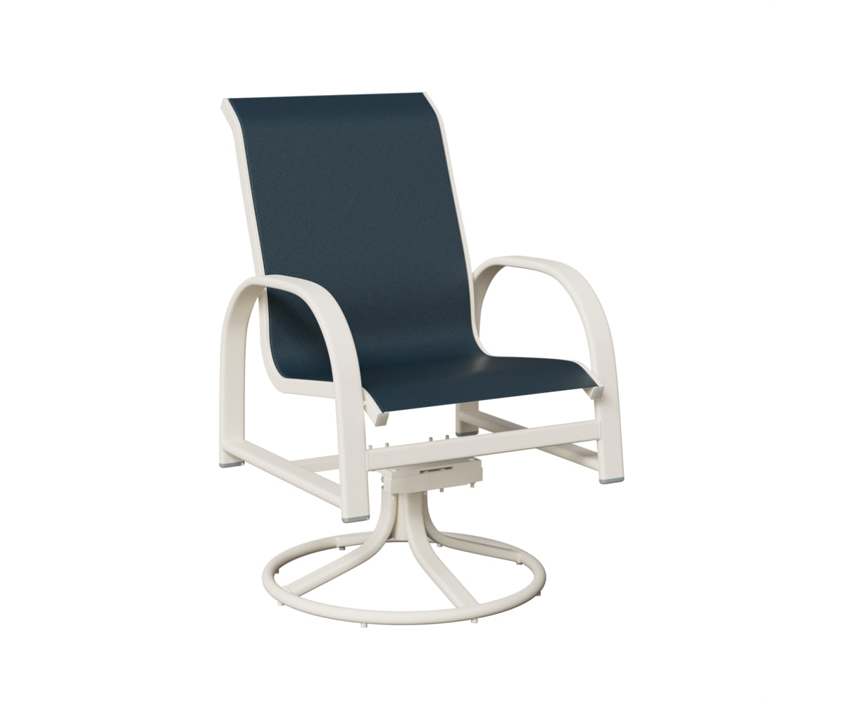 Murphy Padded Sling Swivel Rocker Dining Chair