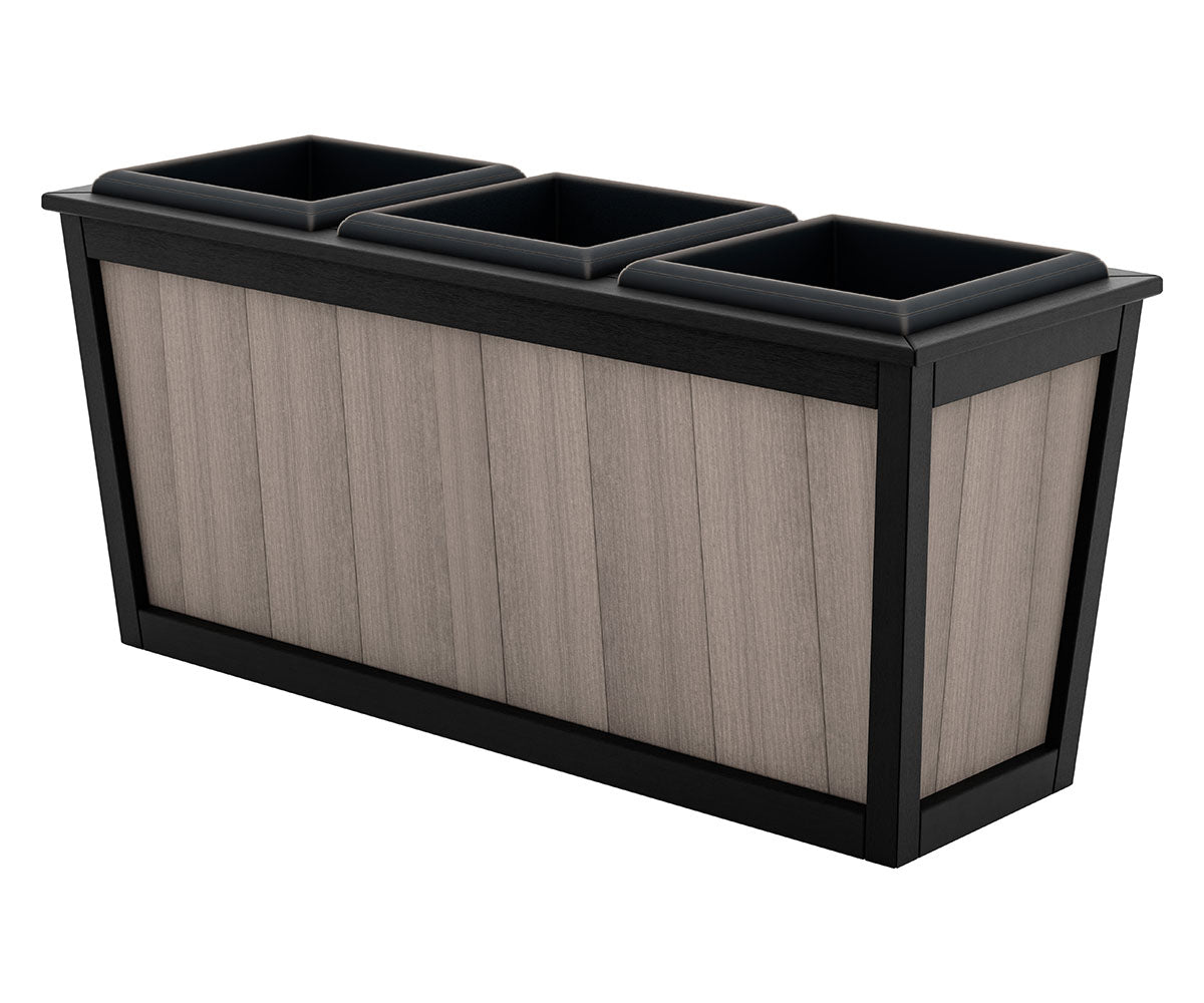 30" 3 Box Angled Planter