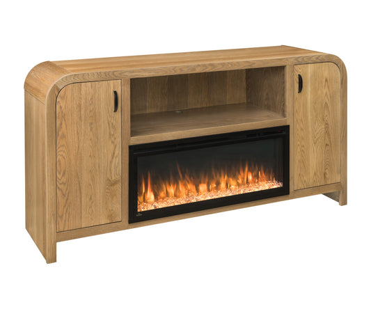 SFC Amish Burlington TV Stand Fireplace