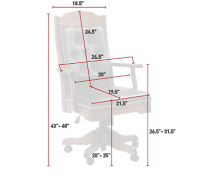 SFC Amish Star Executive Arm Chair