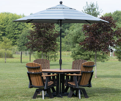 44" Classic Square Table Dining Height