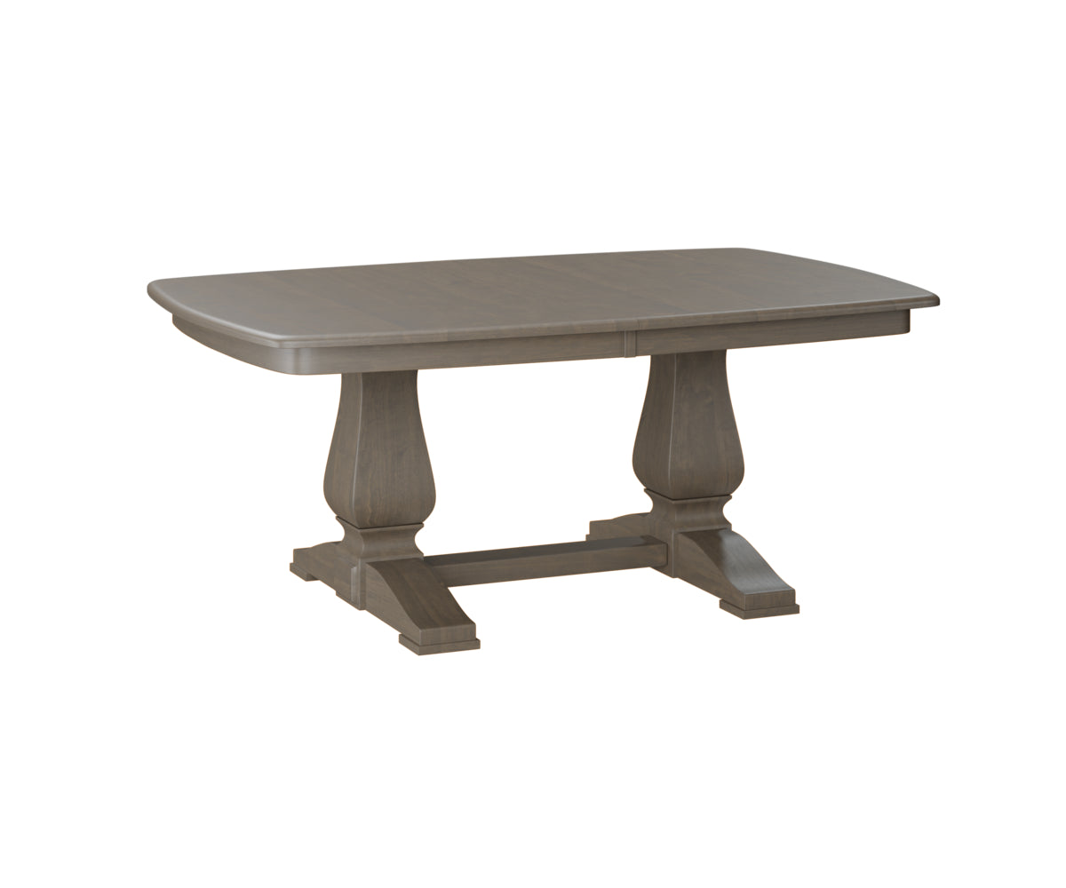 SFC Amish Stacy Double Pedestal Table