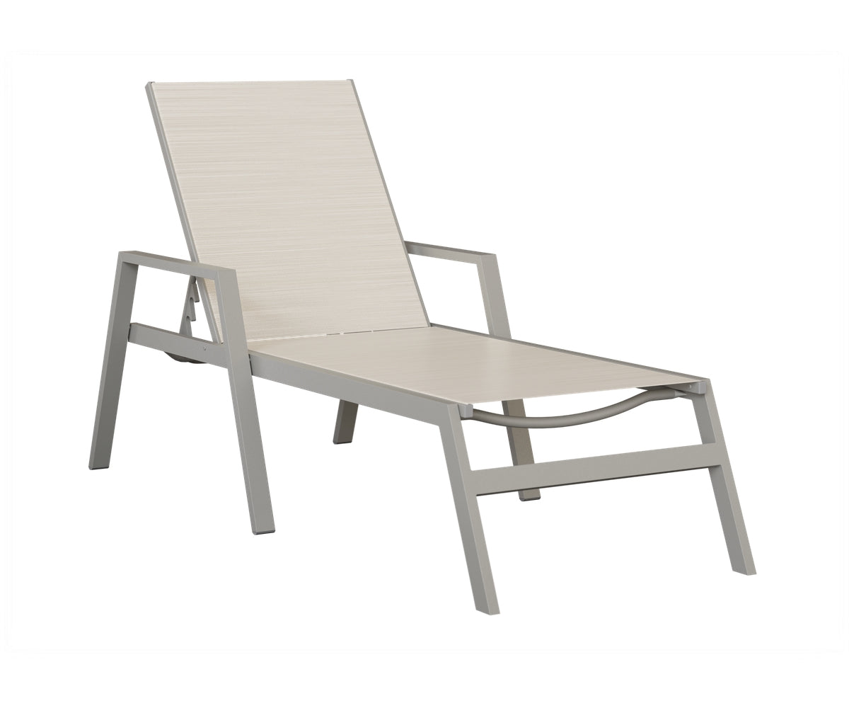 Vida Sling Chaise Lounge With Arms