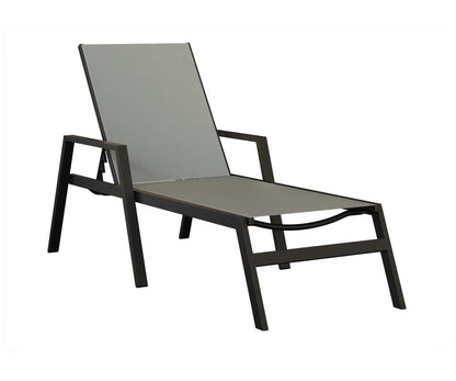 Vida Sling Chaise Lounge With Arms