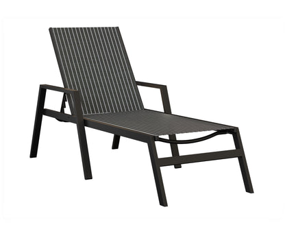 Vida Sling Chaise Lounge With Arms