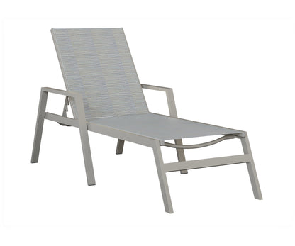 Vida Sling Chaise Lounge With Arms