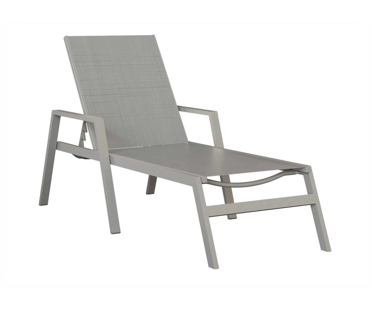 Vida Sling Chaise Lounge With Arms