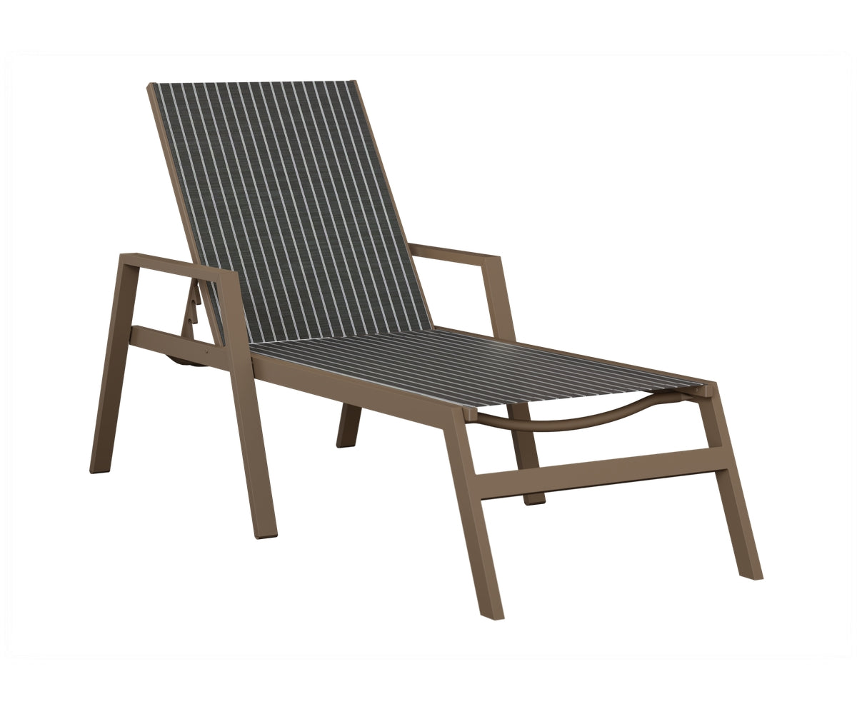 Vida Sling Chaise Lounge With Arms