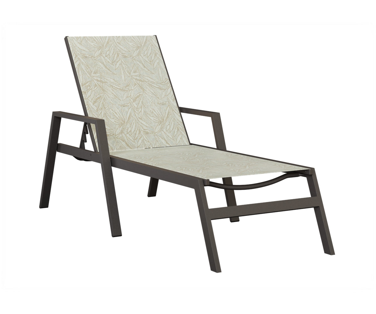 Vida Sling Chaise Lounge With Arms