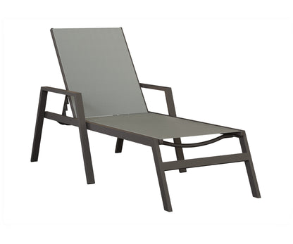 Vida Sling Chaise Lounge With Arms