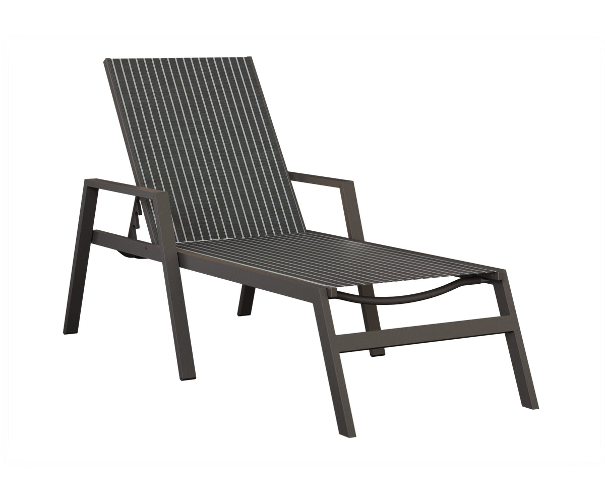 Vida Sling Chaise Lounge With Arms