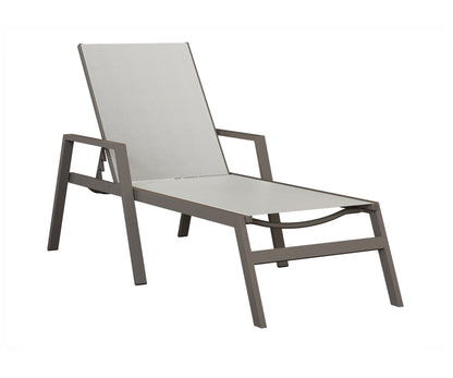 Vida Sling Chaise Lounge With Arms
