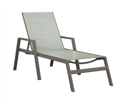 Vida Sling Chaise Lounge With Arms