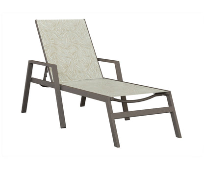 Vida Sling Chaise Lounge With Arms