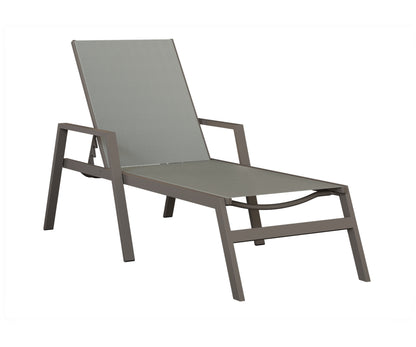 Vida Sling Chaise Lounge With Arms