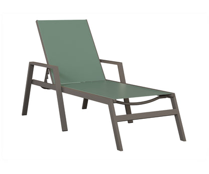 Vida Sling Chaise Lounge With Arms