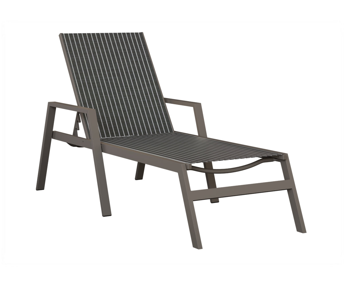 Vida Sling Chaise Lounge With Arms