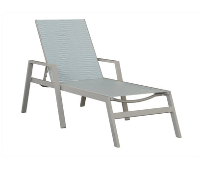 Vida Sling Chaise Lounge With Arms