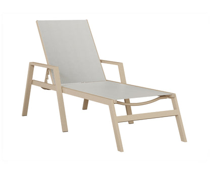 Vida Sling Chaise Lounge With Arms