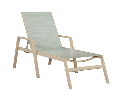 Vida Sling Chaise Lounge With Arms