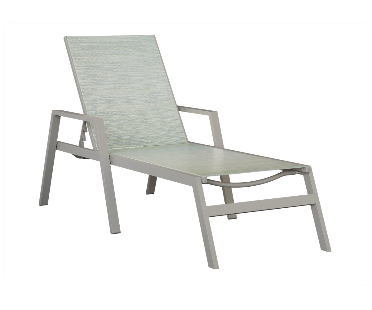 Vida Sling Chaise Lounge With Arms