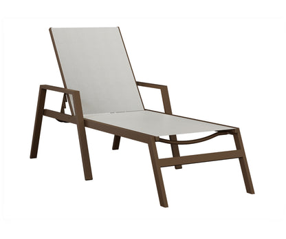 Vida Sling Chaise Lounge With Arms