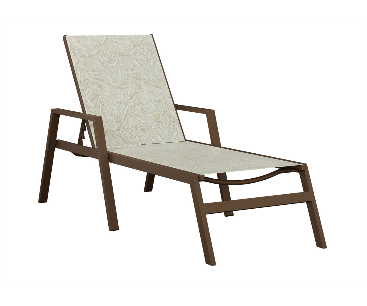 Vida Sling Chaise Lounge With Arms