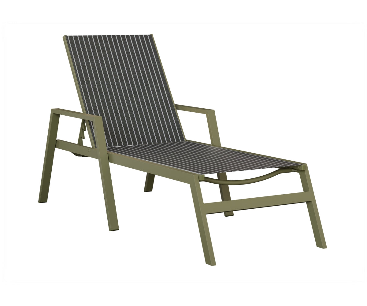 Vida Sling Chaise Lounge With Arms