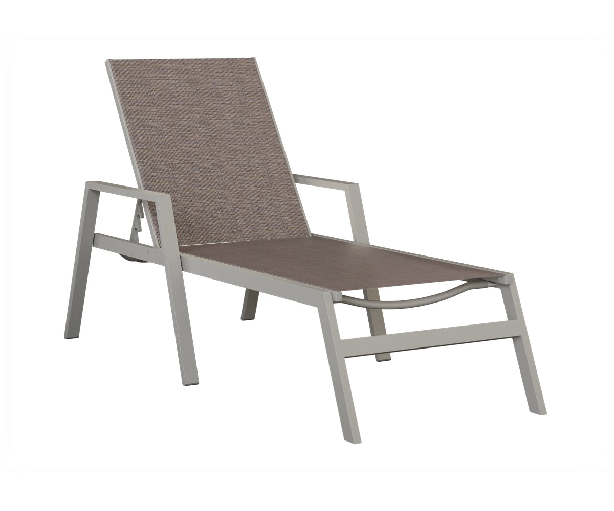 Vida Sling Chaise Lounge With Arms