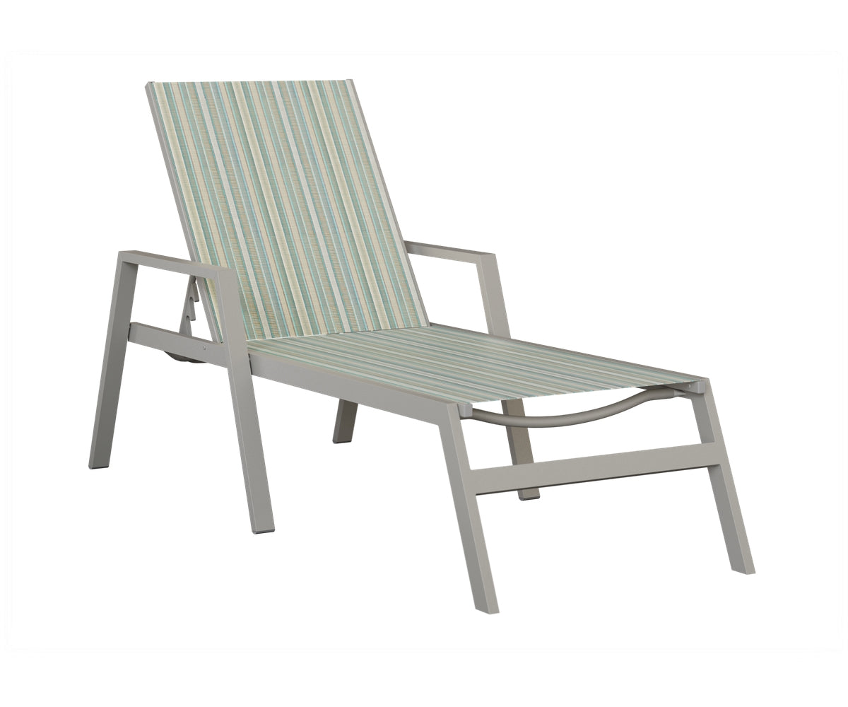 Vida Sling Chaise Lounge With Arms