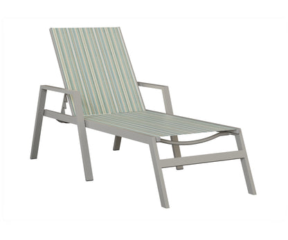 Vida Sling Chaise Lounge With Arms