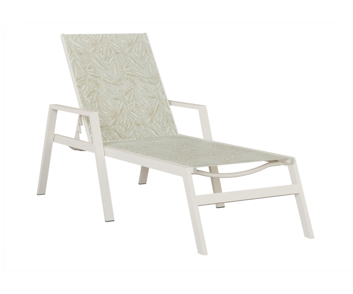 Vida Sling Chaise Lounge With Arms